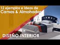 12 EJEMPLOS DE CAMAS Y ALMOHADAS BIEN DECORADAS. Tendencias en camas y almohadores modernos.