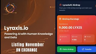 Yanda Zakuyi Lyraxis.io Airdrop Cikin Sauki Za ayi Listing Dinshi On 20 November Karmuyi Wasa Dashi👌 screenshot 4