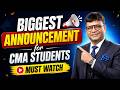 CMA Exams Over Whats next? | Big Announcement | CA Satish Jalan | SJC
