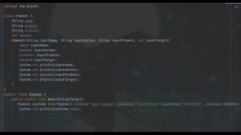 Latihan JAVA OOP part 1