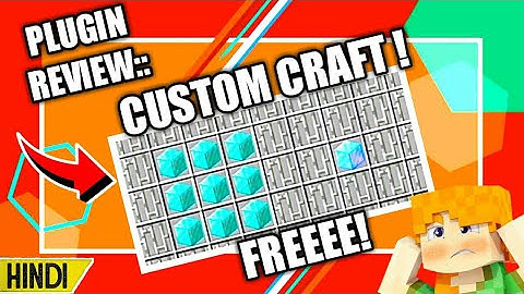 CUSTOM CRAFT PLUGIN FOR POCKETMINE FREE! | REVIEW SUBSCRIBE😂