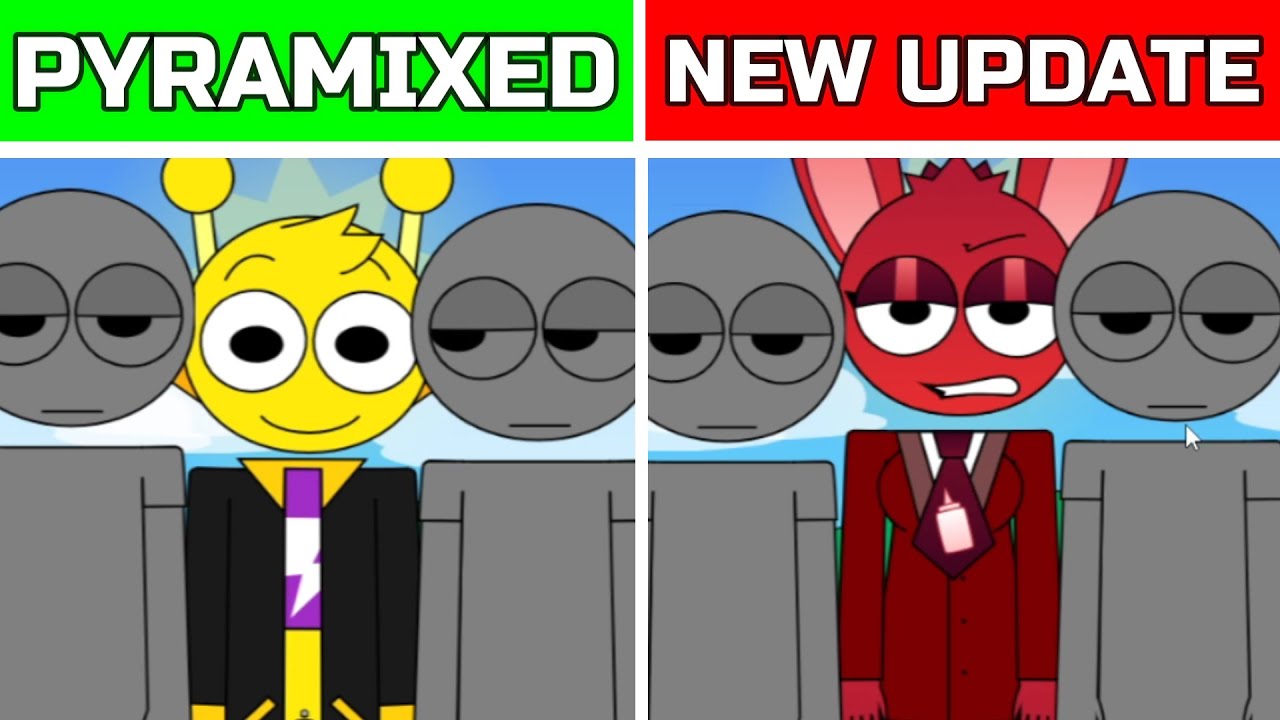 Incredibox Sprunki - Pyramixed But Human - New Update.New Characters