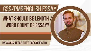 CSS PMS English Essay | Word Count of CSS PMS Essay