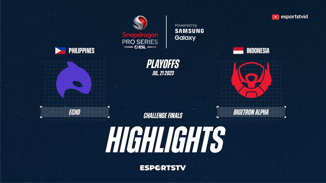 Echo vs Bigetron Alpha HIGHLIGHTS ESL SPS S3 Playoffs | BTR vs ECHO