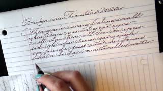 Penmanship with Lamy Studio and Diamine Oxblood ink