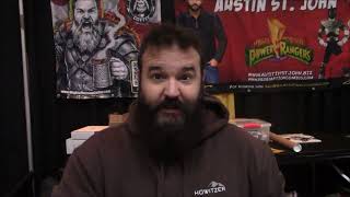 Austin St John says Its Morphin time and Tyrannosaurus for me @Legoshowtv
