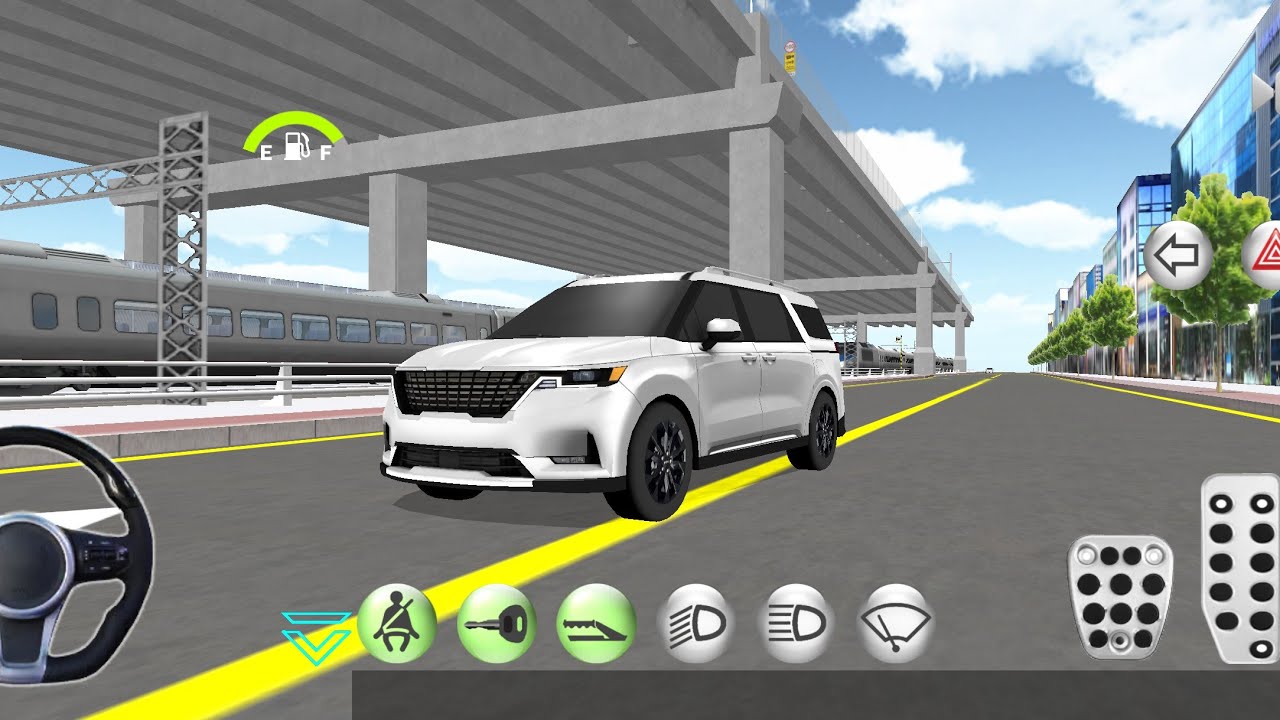 New Golden Kia Sorento car in Apartment Parking - 3D Driving Class Si..