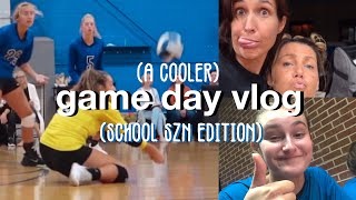 (another) game day vlog but cooler // school volleyball szn