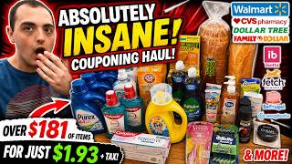 *MUST SEE!* ~ ABSOLUTELY INSANE COUPONING HAUL! ~ OVER $181 OF ITEMS DOWN TO $1.93 + TAX!