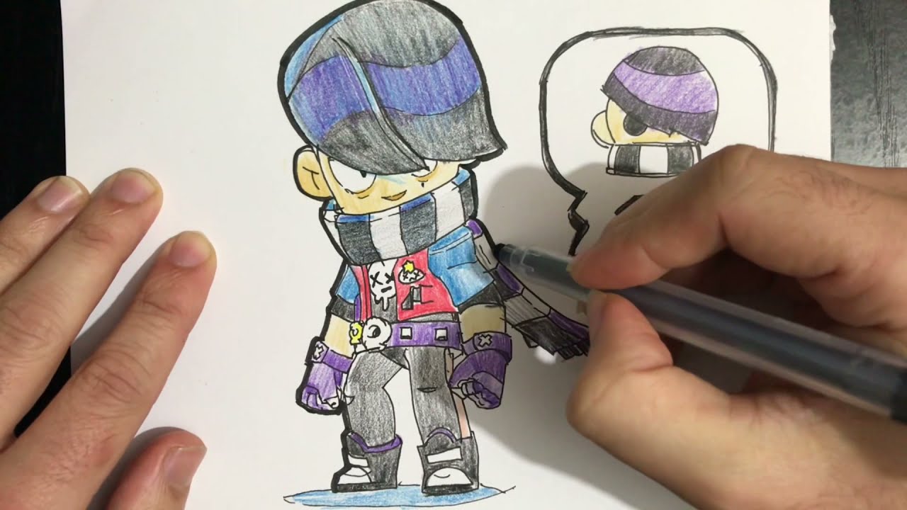 Edgar nasıl çizilir | Brawl Stars Edgar çizimi - YouTube