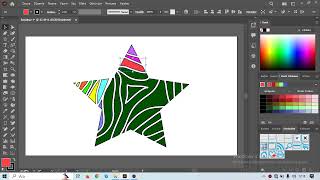 Adobe Illustrator Şekillerinde Yıldız Renklendirmesi