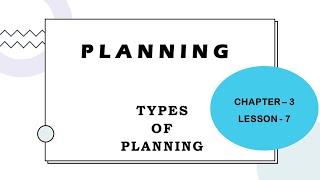 Types of Planning in Management | Types of Plan| Planning Function | Functions of Management