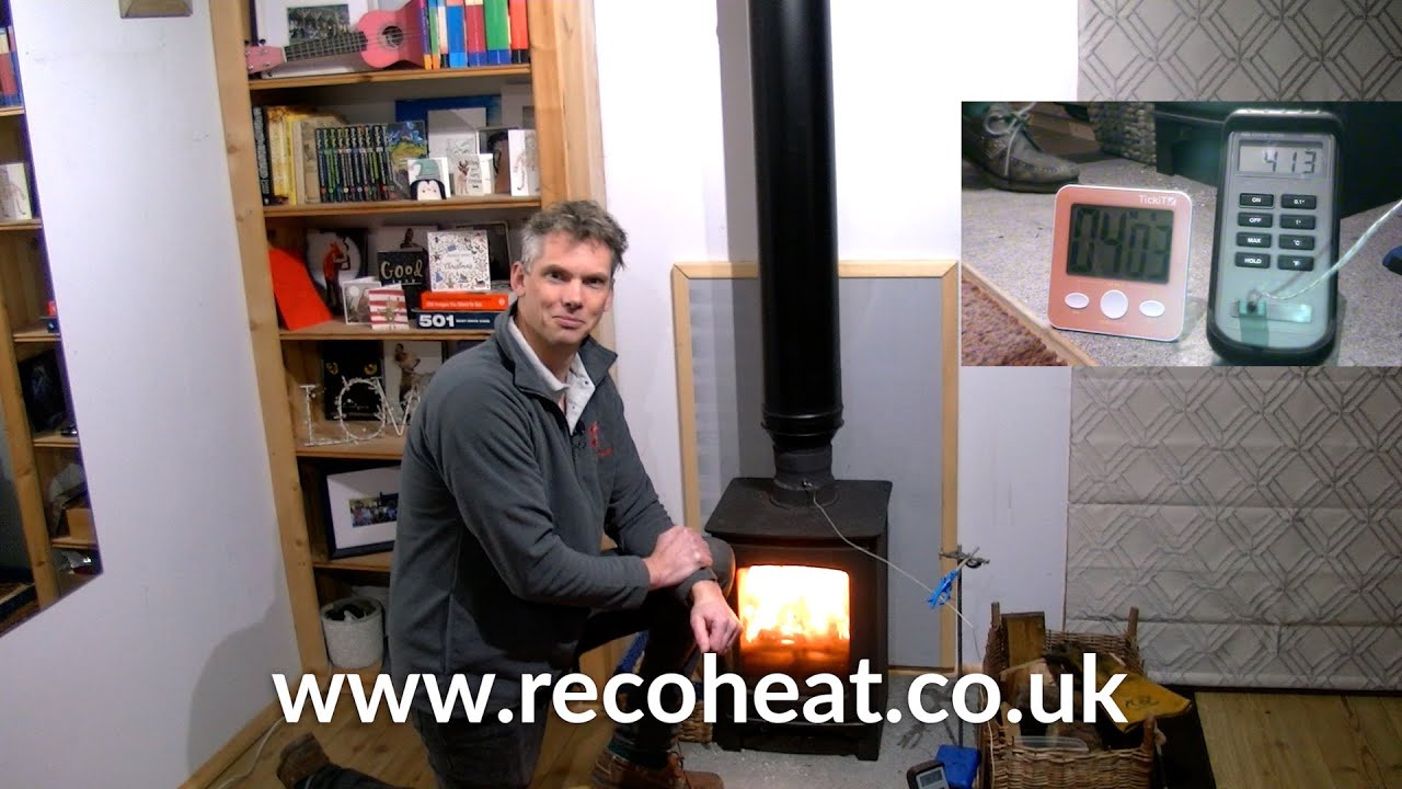 Wood stove heat recovery accessory - more heat, less fuel, better  circulation - YouTube