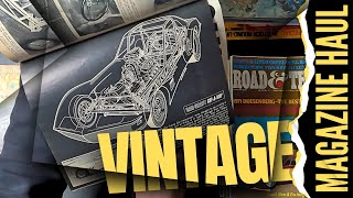 Epic Vintage Automotive Magazine Haul | 60s & 70s Car Magazines Review & Future Collage Art Ideas