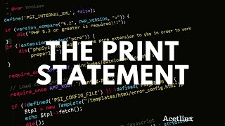 The Print Statement (AP CSA)