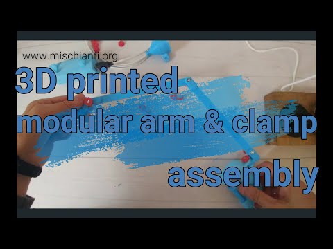 3D Printed Modular Holder System: basic elements