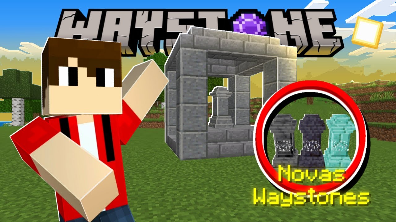 Saiu novo addon de waystone para mcpe youtube