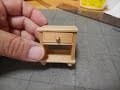 ドールハウス家具ナイトテーブルの作り方Dollhouse furniture  Way of making a bedside table