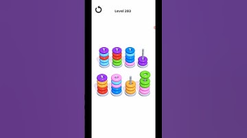 Hoop Stack Level 203 WalkThrough Solution Gameplay
