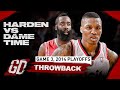 The Game James Harden & Damian Lillard PUT ON A SHOW In 2014 Playoff Duel 🔥