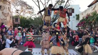 BEST SHOW EVER!! The Harambe Village Acrobats in Disney's Animal Kingdom - Africa