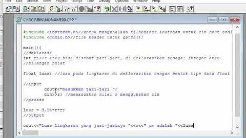 [C++] Cara Menghitung Luas Lingkarann #5