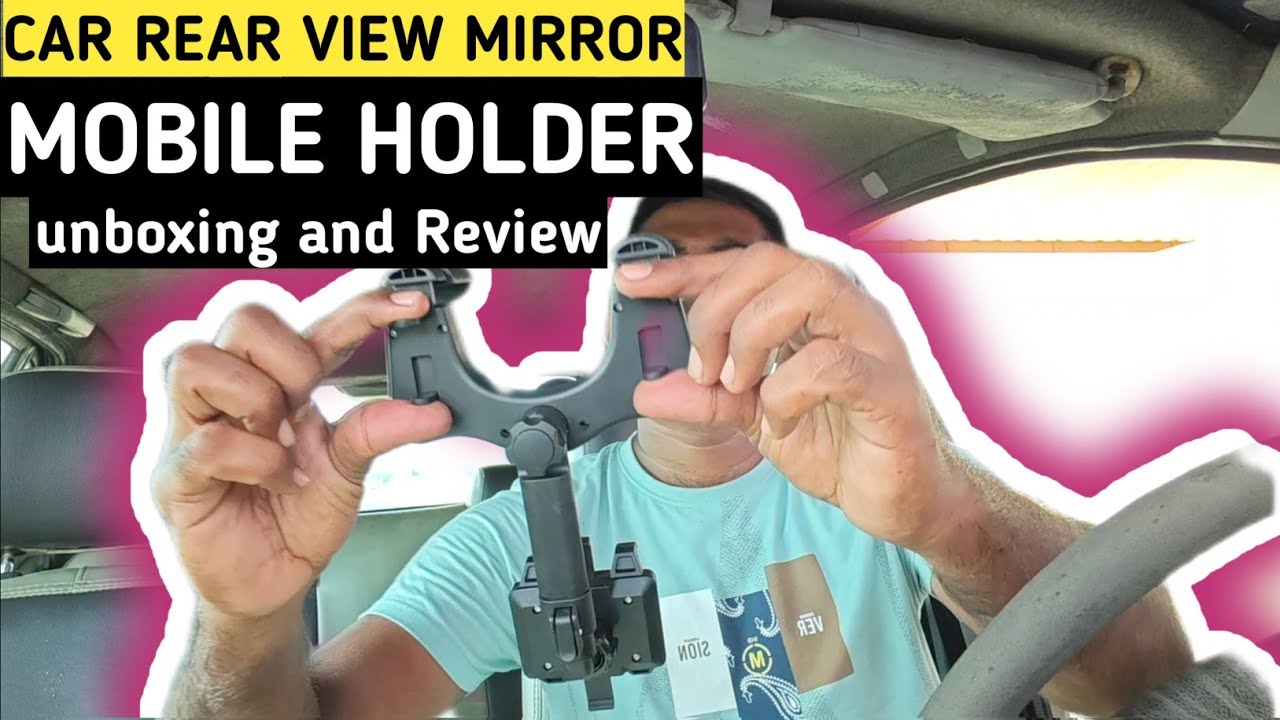 Car Rear View Mirror Mobile Holder Unboxing and Review in tamil✌ | gowtham's View