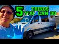 LOCKDOWN 5 Things You Can Do Mercedes Sprinter camper van VAN LIFE