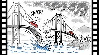 When a Bridge Went Wild: The Tacoma Narrows Bridge Collapse of 1940 | Whiteboard Animation