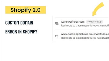 Custom domain error | Fix Domain/DNS Error in Shopify