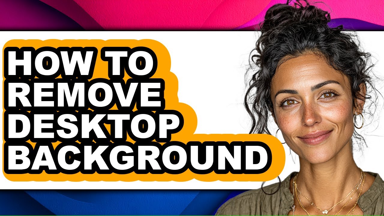 Remove Computer Image How to Remove Desktop Background - Step by Step - YouTube