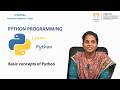 Basic Concepts of Python by Ms. K Radhika