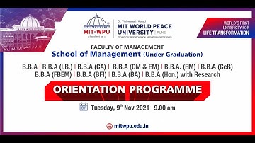 BBA Orientation Program 2021-22