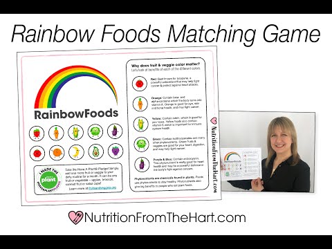 Rainbow Foods Matching Game