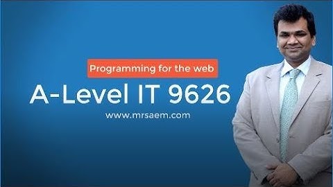 A-LEVEL IT 9626 / AIT 9626 JavaScript Class