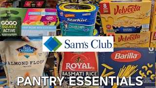SAM'S CLUB PANTRY ESSENTIALS FOOD AND MORE WALKTHROUGH SHOP WITH ME 2024