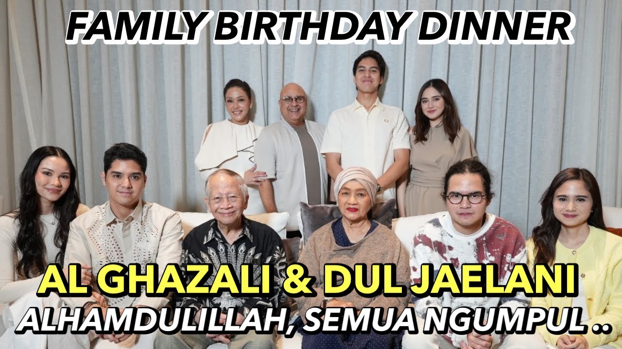 AL GHAZALI ULTAH !! FAMILY DINNER DI RUMAH PEJATEN, ALHAMDULILLAH SEMUA BISA NGUMPUL ..