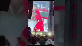 ishowspeed jumping to crowd at Rolling Loud 😂😂 #viral  #trending  #funny