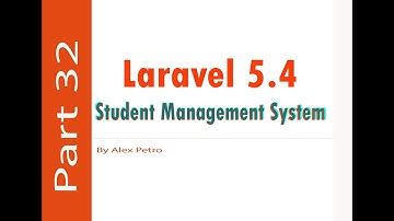 Laravel 5.4 Student Management System - fee report part 32 - admin panel laravel part 32