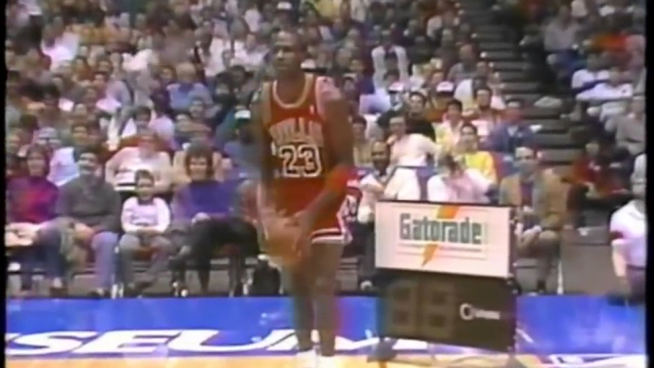 Michael Jordan's Dunk from Free Throw Line 1987 YouTube