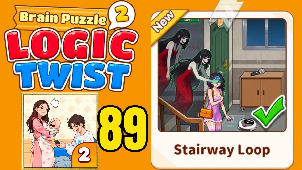 お笑い・バラエティ Mind Twist Brain puzzle 2 logic twist level 89 solution walkthrough
