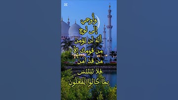تلاوة خاشعة تهز القلوب | سورة هود الآية 36 بصوت عذب يلامس الإيمان
