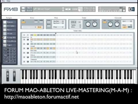 Tuto MAO : FM8 Native Instruments(N.I) Arpeggiator Vsti/Vst DIDGUITARE