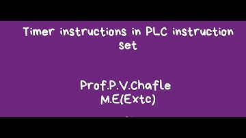 Timer instructions in PLC  (OFF delay Timer) | LECTURE  15