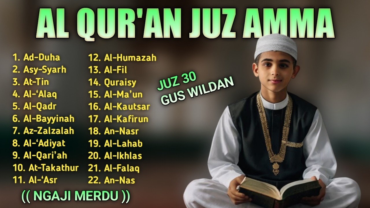 Murottal Quran Juz30 full (Juz Amma) Merdu | NEW beautiful Quran recitation