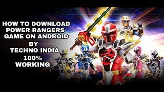| How To Download Power Rangers Game 2018 | Techno India | screenshot 4