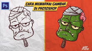 cara mewarnai gambar di photoshop untuk pemula | Tutorial photoshop