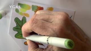 Making a Festive Fall Pumpkin Card with Copics