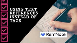 Text References Instead of Tags in RemNote Remnote Tutorial Tags