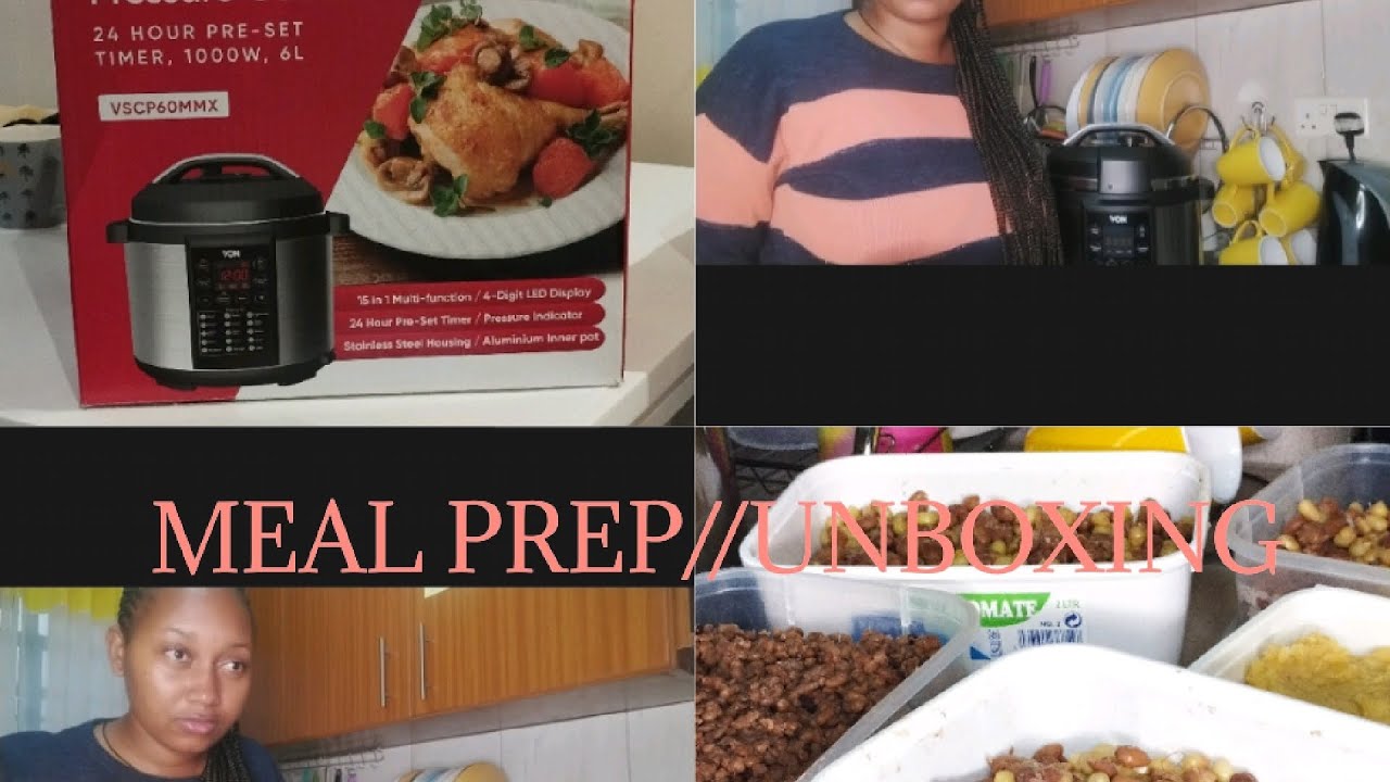 The Von electric pressure cooker unboxing/Meal prep
